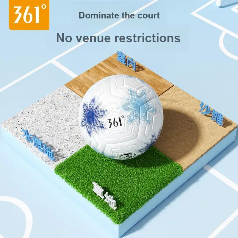 361° Size 4 5 Size Soccer PVC Machine Stitched Soccer Ball Unisex Blue-1