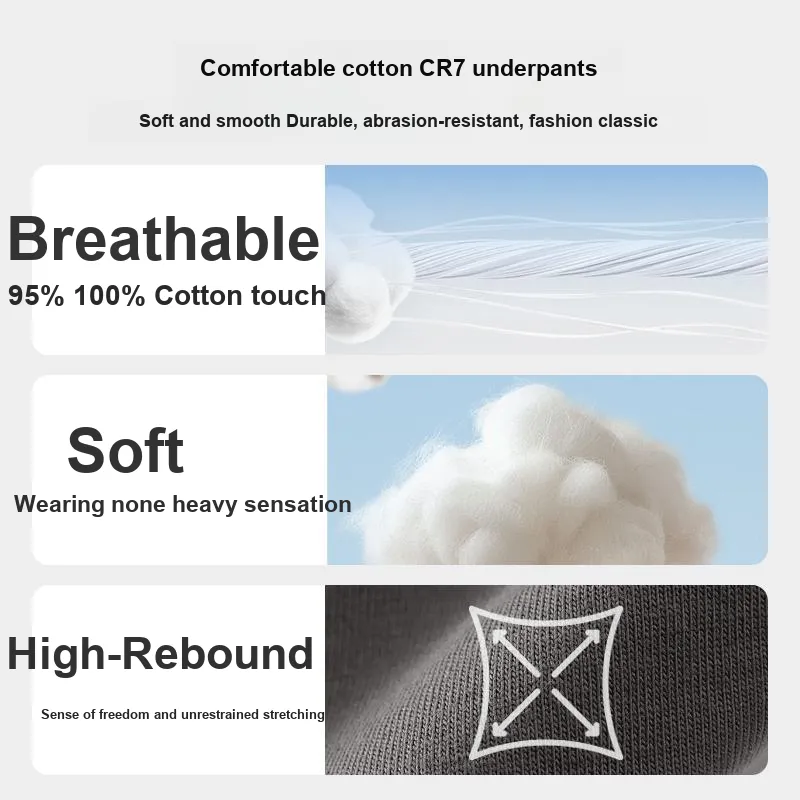 CR7 CRISTIANO RONALDO Underpants Men's 3 Pack Mixed Color Box Included-3