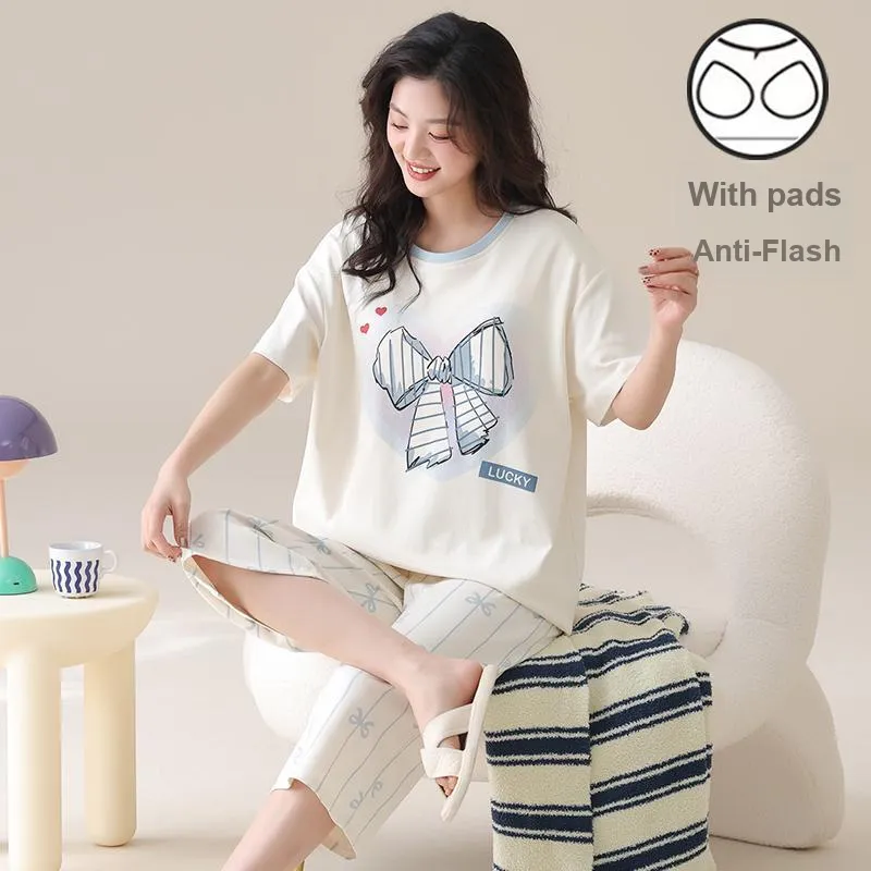 Qiao Ni Tong Pajama Set Women's Image Color-1