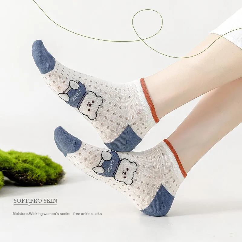 The Temptation Of The Muse Ankle Socks Women's 5 Pack-4