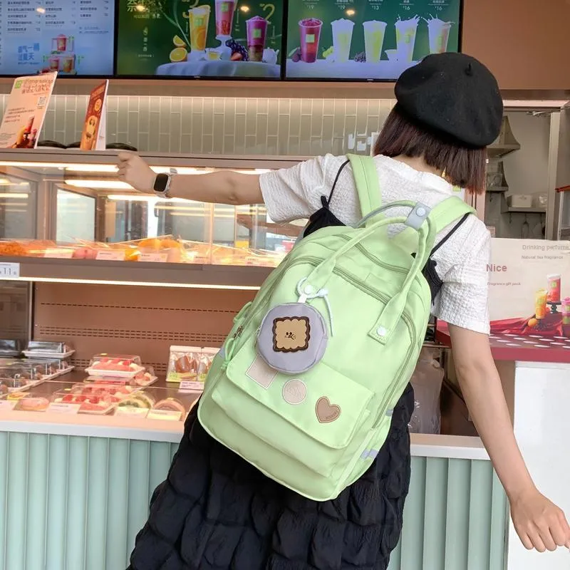 Yalu Nylon Backpack Unisex Multicolor-23
