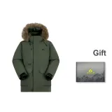 Army Green (Raccoon Dog Fur Collar)