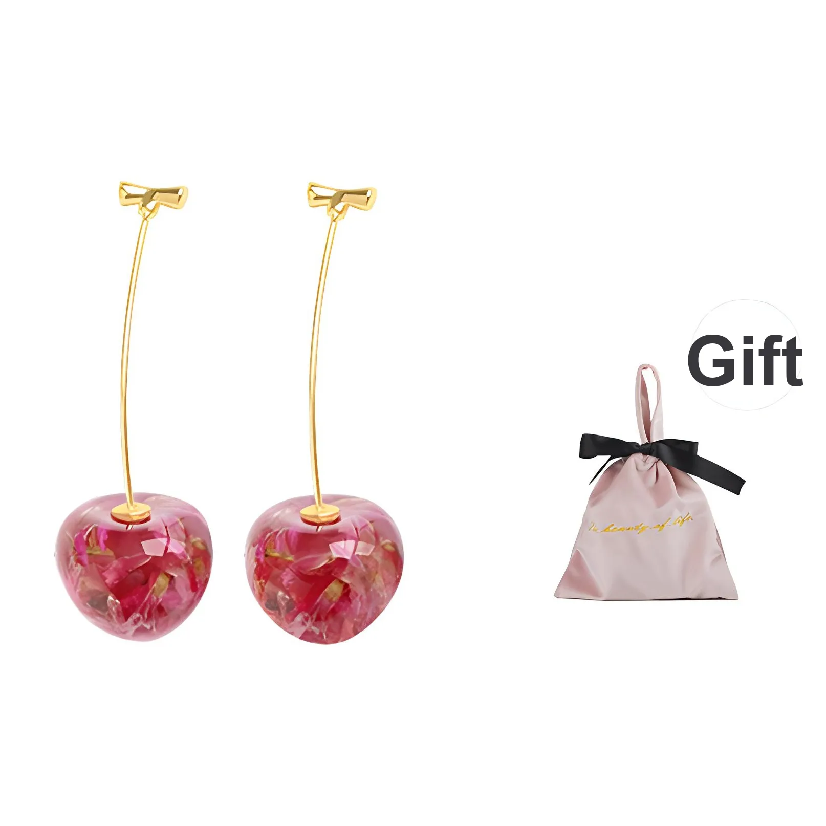 Wakfu Пластик Золотой Покрытый Медный 925 пробы Серьги-колючки Женские