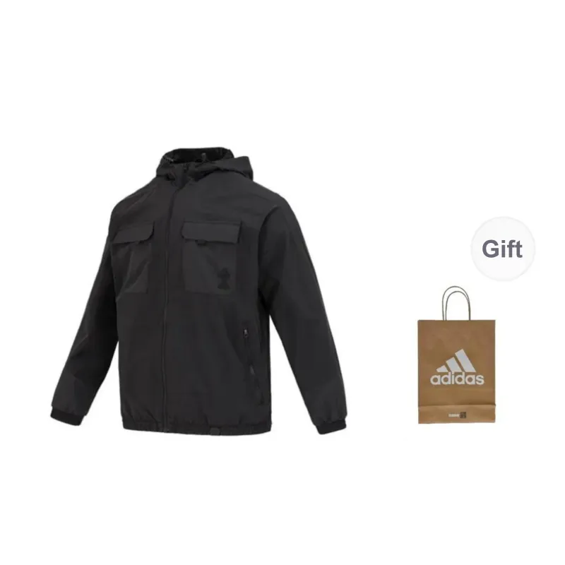 Adidas Jackets Coats Men's Black Shopping Bag Included-0