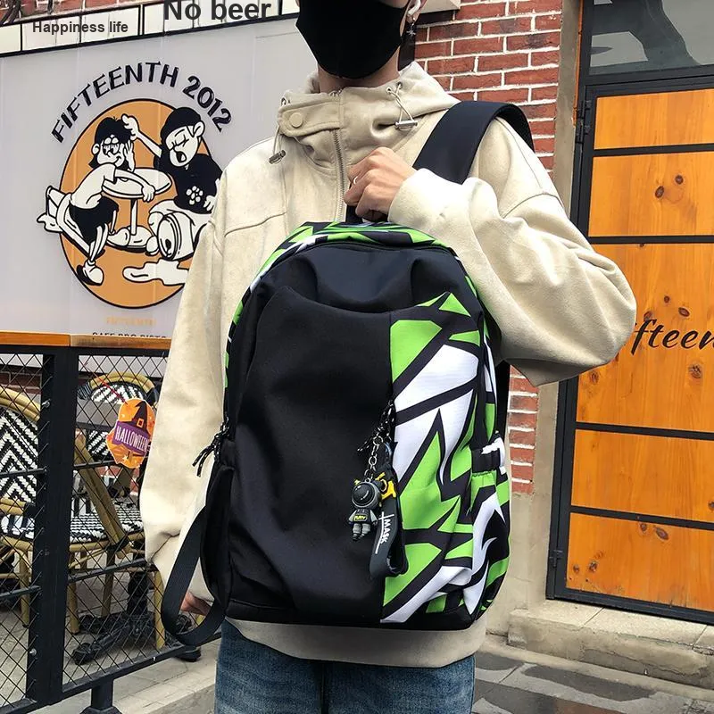 BALANG Oxford Backpack Regular Unisex White/Red/Lake Blue/Emerald Green-16