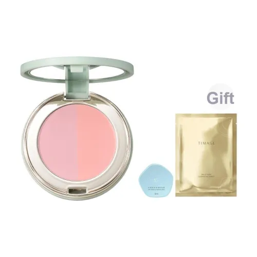 TIMAGE Contested Нефритово-голубой Два Тон Румяна Легко смешиваемые 2г+2г