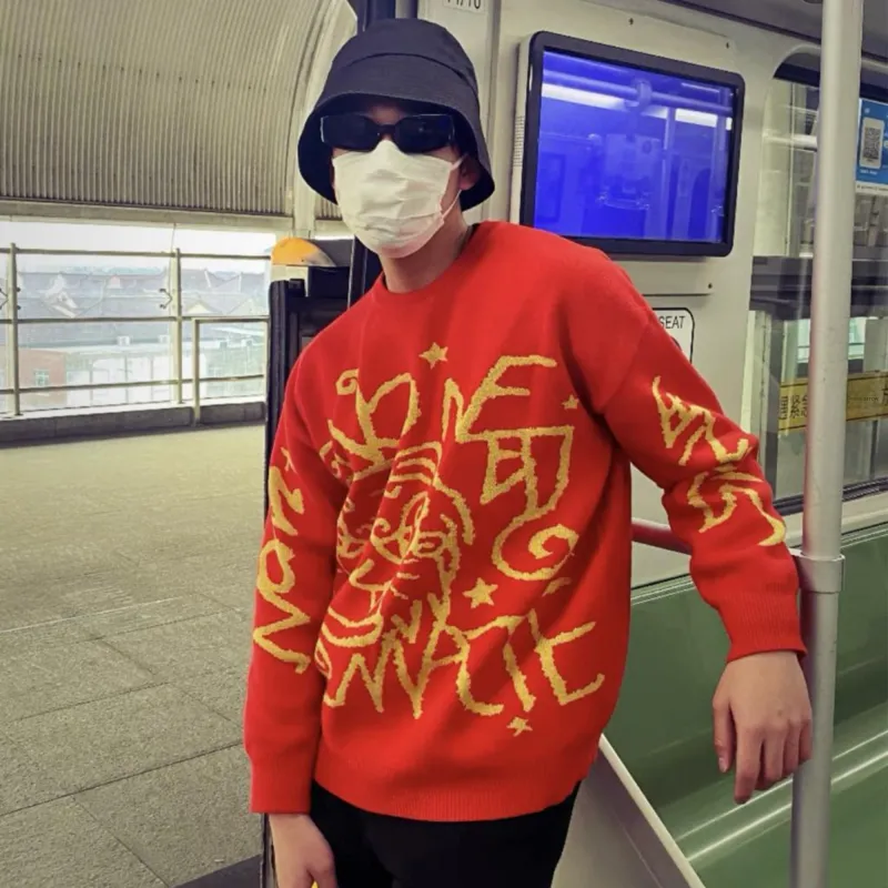 NOMT Sweaters Unisex Red-3