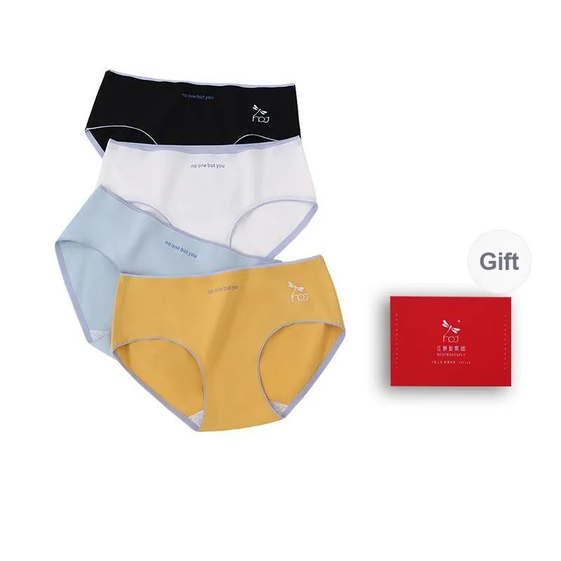 RED DRAGONFLY Cotton Panties Women's Gift Box Set Of 4-11