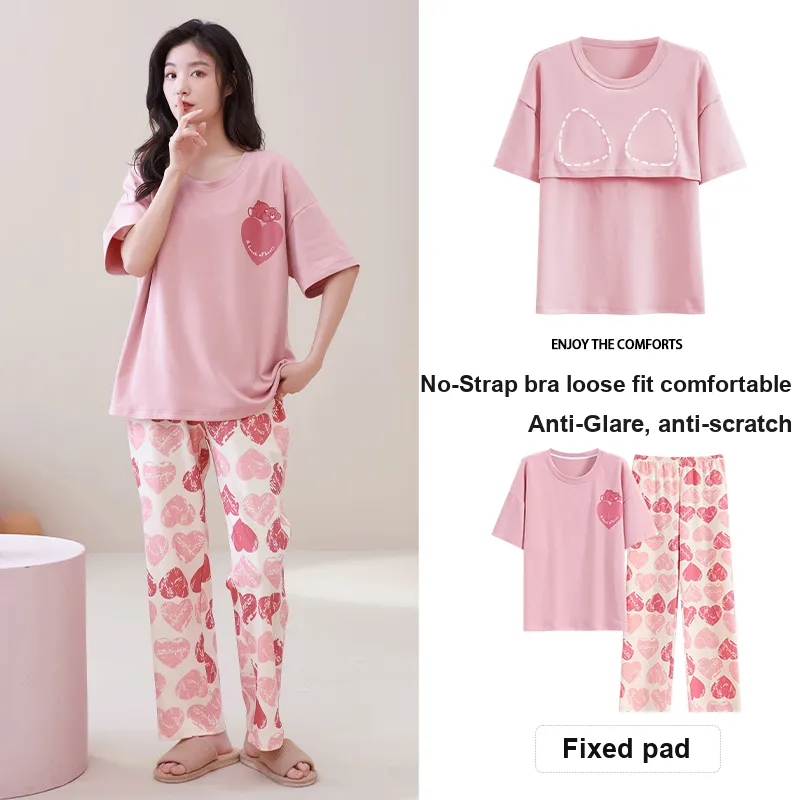 MADALLO Pajama Set Women's Peach-1