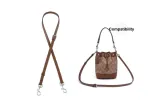 Coach 24 Leather Dark Brown 1.1 Crossbody (Plain Weave Silver-Tone Buckle)