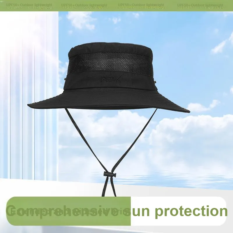 PEAK Polyester Bucket Hats Unisex-3