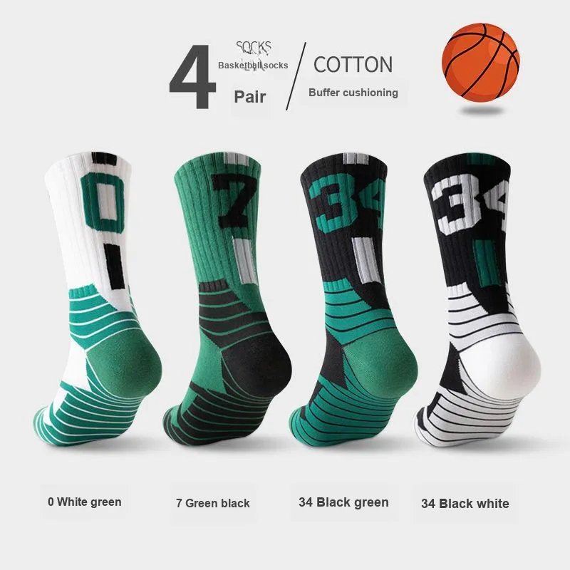 MIIOW Mid Calf Socks Men's 4 Pack-9