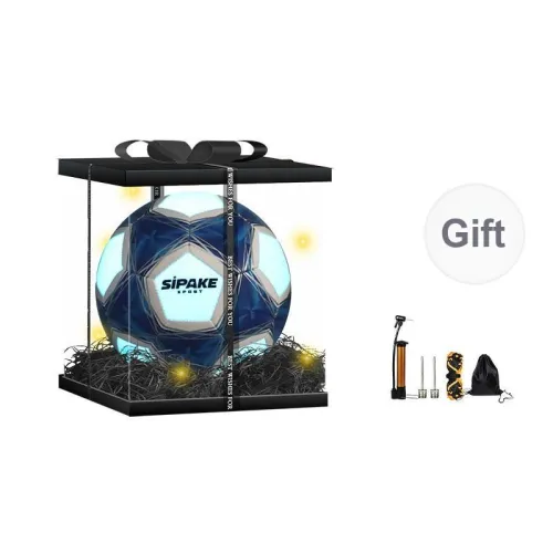 SIPAKESPORT Size 5 Size 4 Soccer PU Machine Stitched Soccer Ball Unisex Blue White