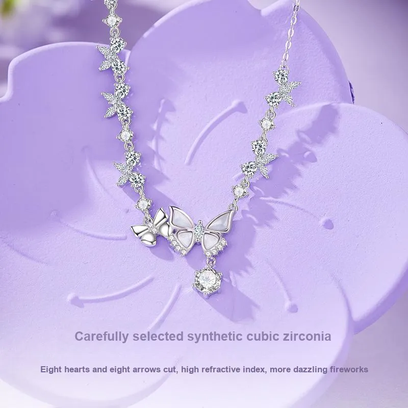 MOLADY S925 Silver Necklaces Women's-3