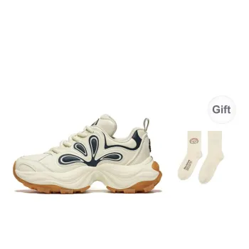 Palladium Classic Round Tip Lace Up Casual Petal Chunky Sneakers For Women's Beige White Blue Brown