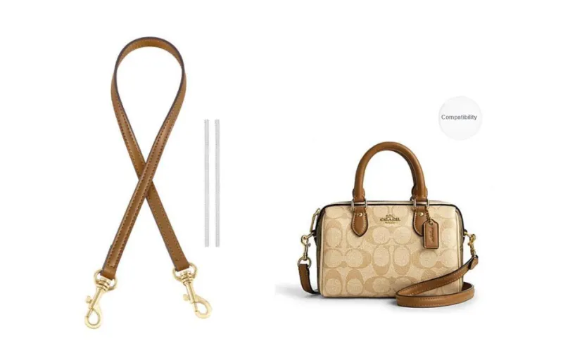 Lan Bao Fan Microfiber Polyurethane Fashion Versatile Shoulder Strap Bag Strap Women's Milk White/Black-26