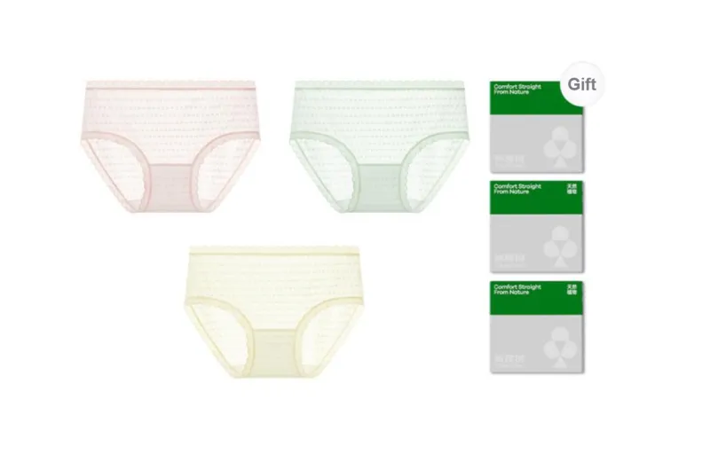 YOUKESHU Underpants Women's Box 3 Pack-10