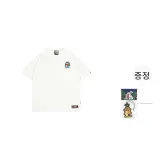 화이트 펄 귀걸이 큐트 고스트 반팔