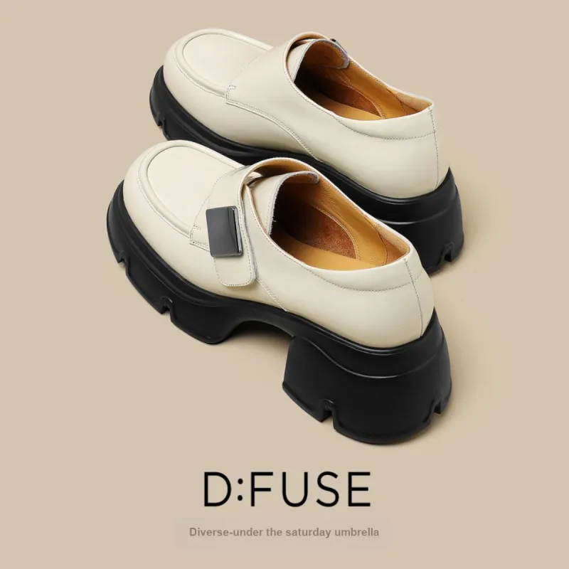 D FUSE SCANDINAVIA Small Leather Slip on Fashion Unlined Shoes For Women's Loafers Women's-3