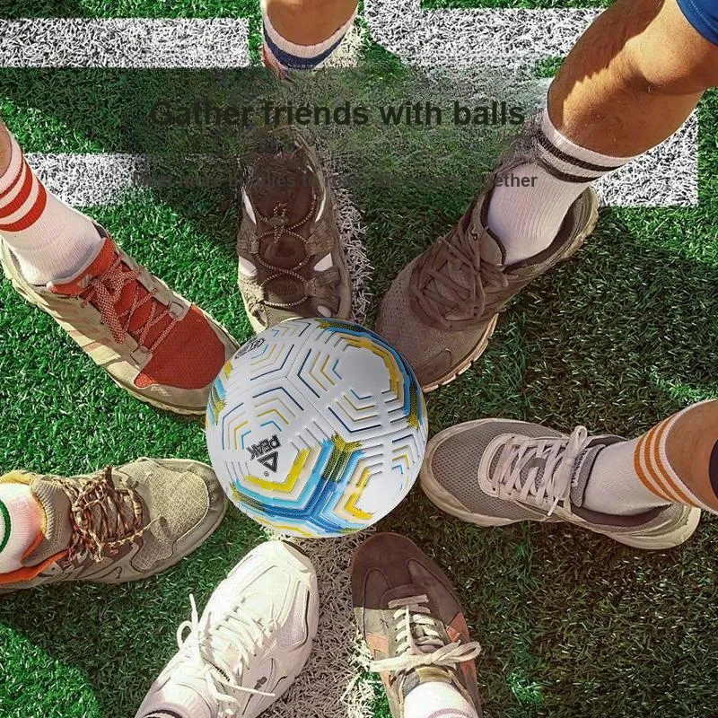 PEAK Size 4 5 Size Soccer Machine Stitched Soccer Ball Unisex Yellow White-2
