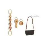 (Gold-Tone) Pearlescent Resin 4 Pcs Extender Chain+Beeswax 8-Shaped Abrasion-Resistant Buckle