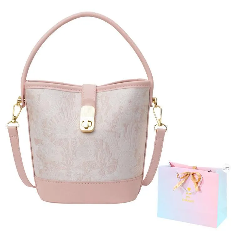 SUPERCUTE PU Handheld Bag Shoulder Bag Handbag Crossbody Bag Regular Women's Black/Pink-14