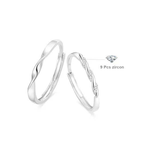 KINGEE Snake Year Romantic Confession Rings Unisex