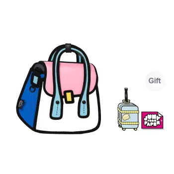 JumpFromPaper Polyester Shoulder Bag, Crossbody Bag, Handbag Regular Women's Neon Pink