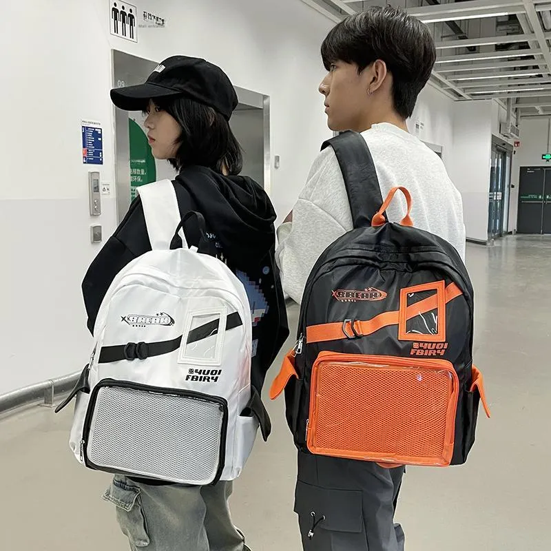 Kaka Tree Nylon Ita Bag Backpack Unisex Multicolor-2