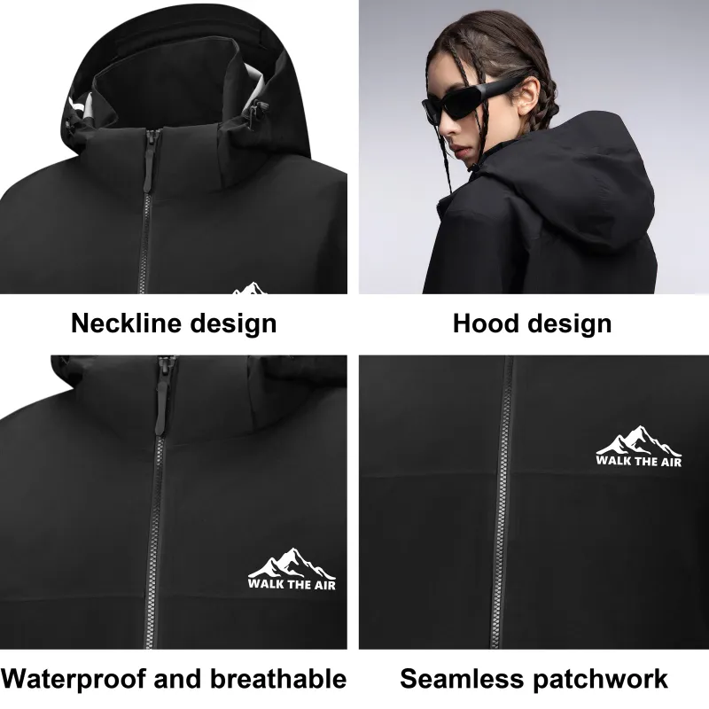 Airwalk Hiking Waterproof, Windproof, And Breathable Windbreaker Jacket Unisex-1