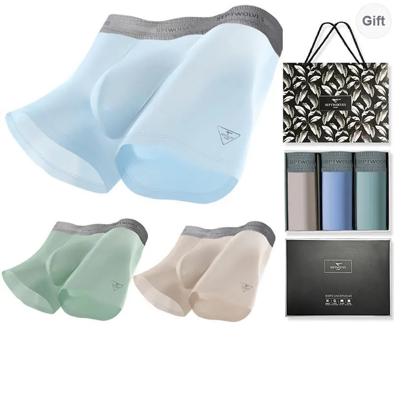 SEPTWOLVES Underpants Men's 3 Pack Gift Box Set+Shopping Bag-9