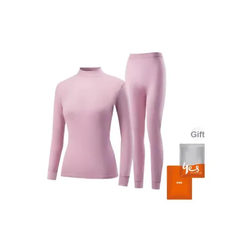 Удобный и освежающий средний воротник термический комплект для женщин