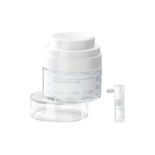 Goodgudi Вакуумные бутылки с кнопкой кремовые с разделителями объем 15 мл 30 мл 50 мл