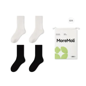 Moremoli Mid Calf Socks Women's Shopping Bag 4 Pack