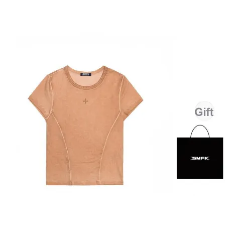SMFK Выцветший Пустыня В комплекте сумка для покупок Женские Т-рубашки