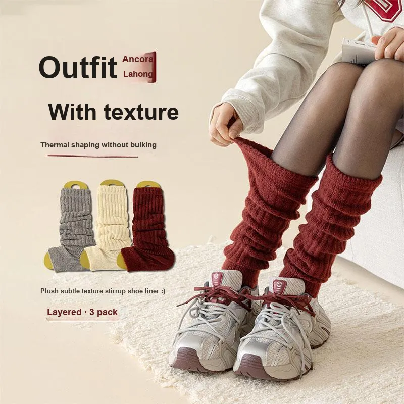 AUGUST Knee High Socks Women's 3 Pack-7