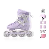 Light Purple+Protective Gear Five-Piece Set