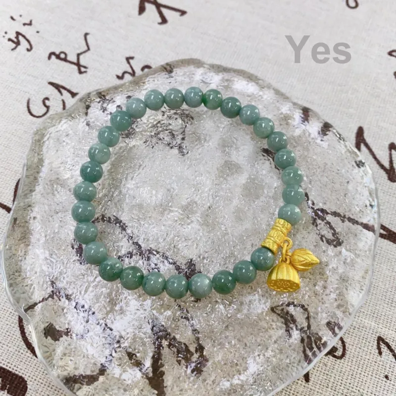Emerald Bean Type Jadeite Bracelets Women's-5