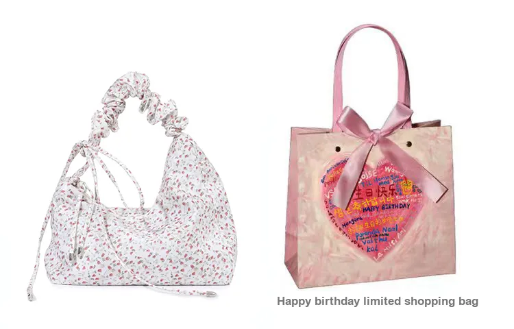 OTA Fabric Shoulder Bag, Handbag Regular Women's Pink Floral-6