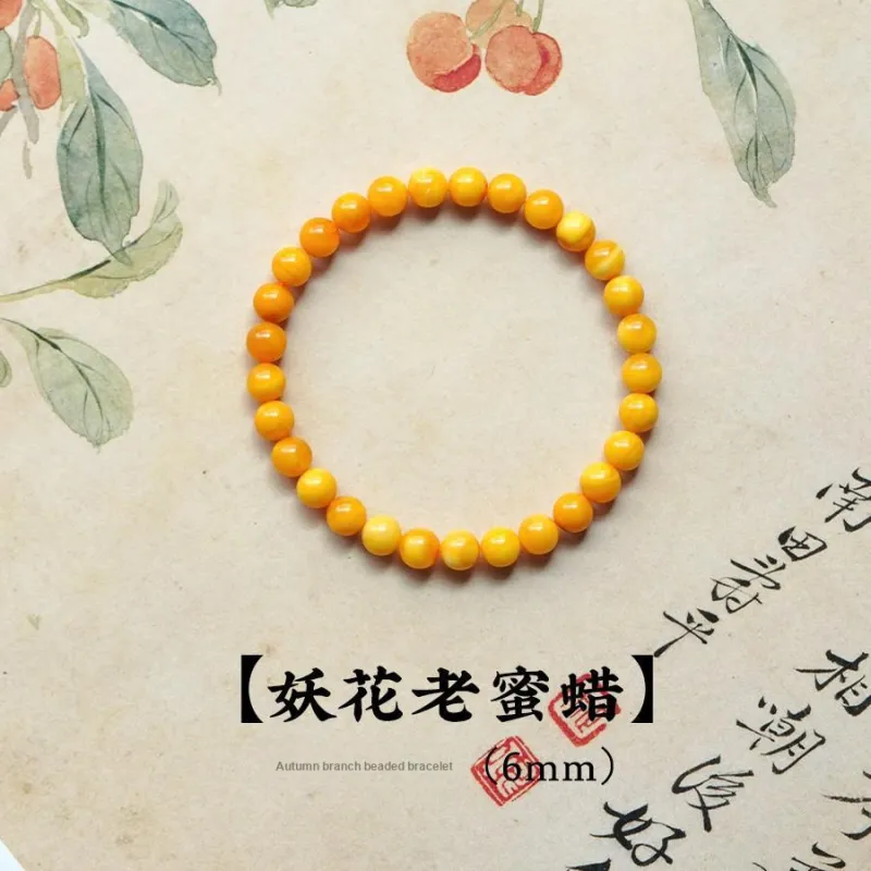 FANGYUANXIAOFU Beeswax Bracelets Women's-8