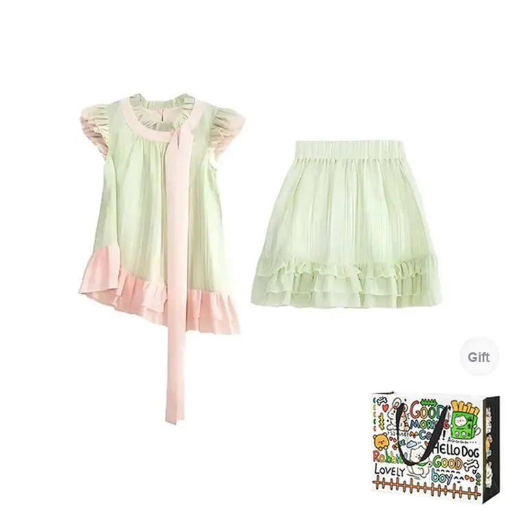 BVODE Two Piece Skirt Sets Women's-0