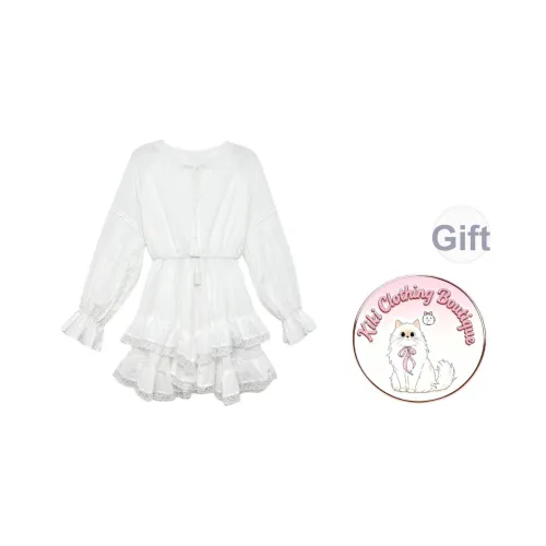 Kiki Clothing Boutique Длинное платье с длинными рукавами женское