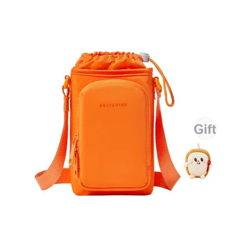BOSTANTEN Ткань Сумка через плечо Маленькая Унисекс Черная Оранжевая