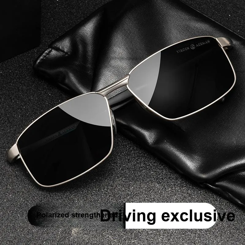 VIRDEN AERMAN Titanium Alloy Square Sunglasses Men's-1