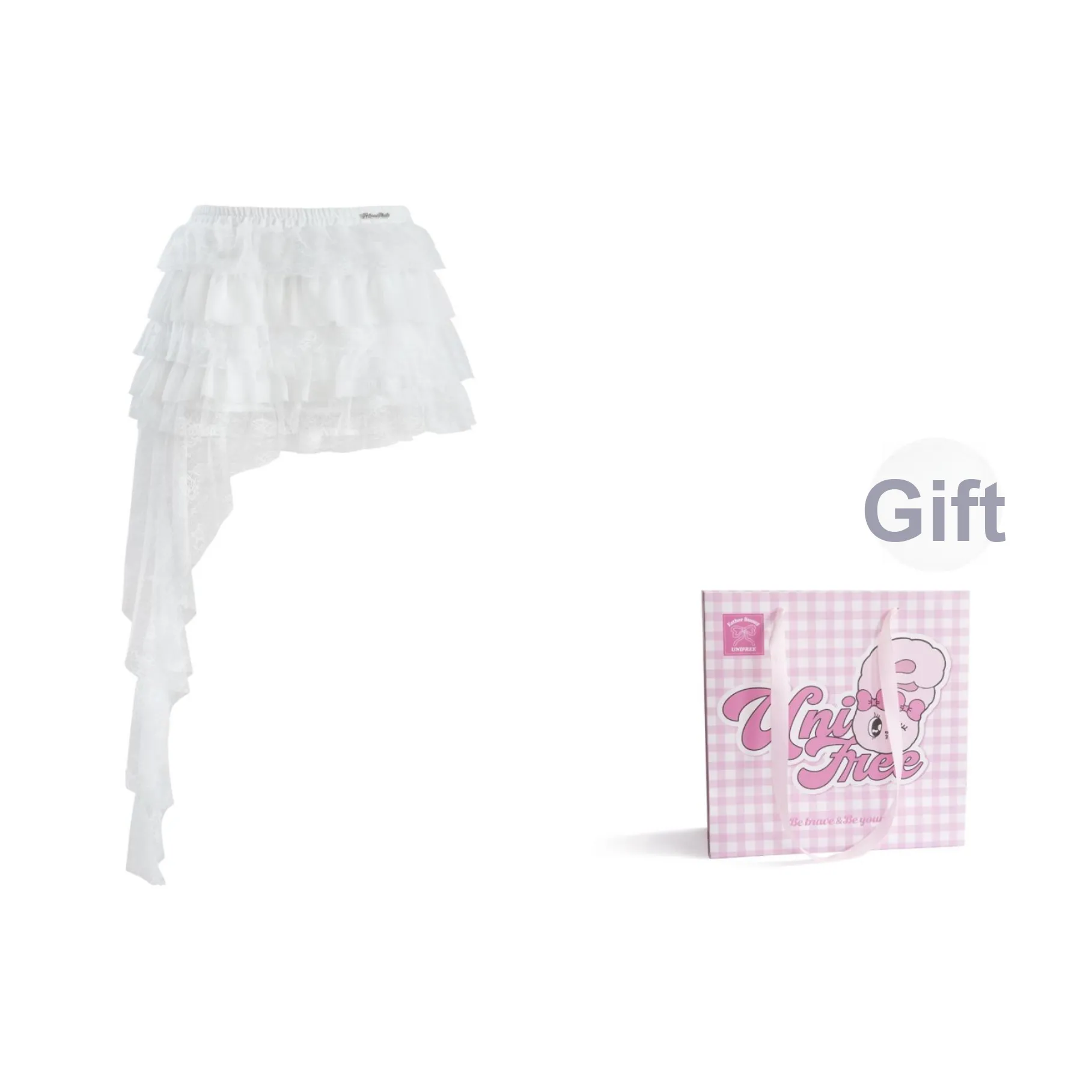 UNIFREE Повседневные короткие юбки Женские Белые