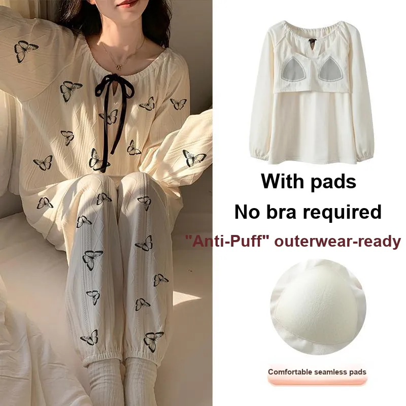 Mulong Family Pajama Set Women's White-2