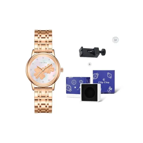 Clip Clop Кварцевый Movement Женские часы 32 мм Белый