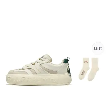 Palladium German Army Music Shoes Cushioned Slip Resistant Low Top Skateboard Shoes Unisex White Green