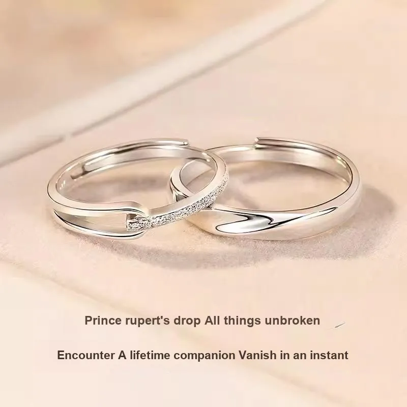 GUDUD S999 Fine Silver Rings Unisex-1