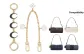 Black Moon Bright Extender Chain+Camellia Decorative Chain